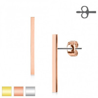 Женские серьги-гвоздики в форме палочек TATIC EA-008 с позолоченным или родиевым покрытием